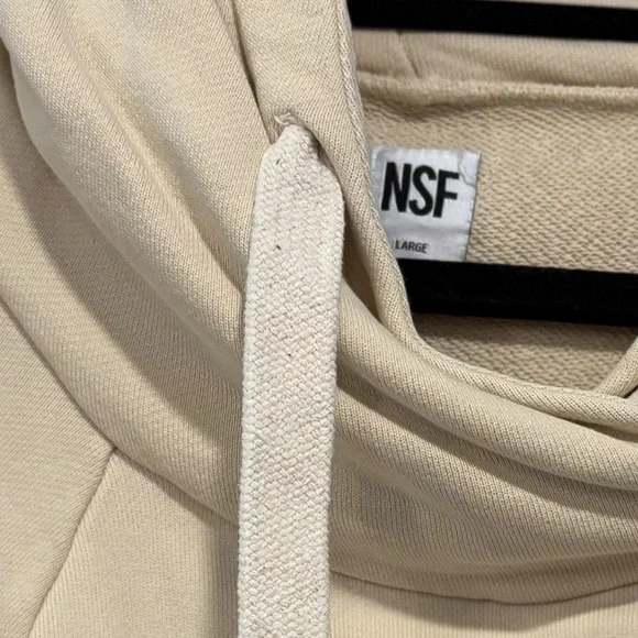 NSF Lace Up Cream Hoodie - Picture 7 of 8